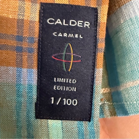 Calder Carmel Men’s Shirt XL – Limited Edition 1/100 Plaid Button Down - Picture 6 of 9